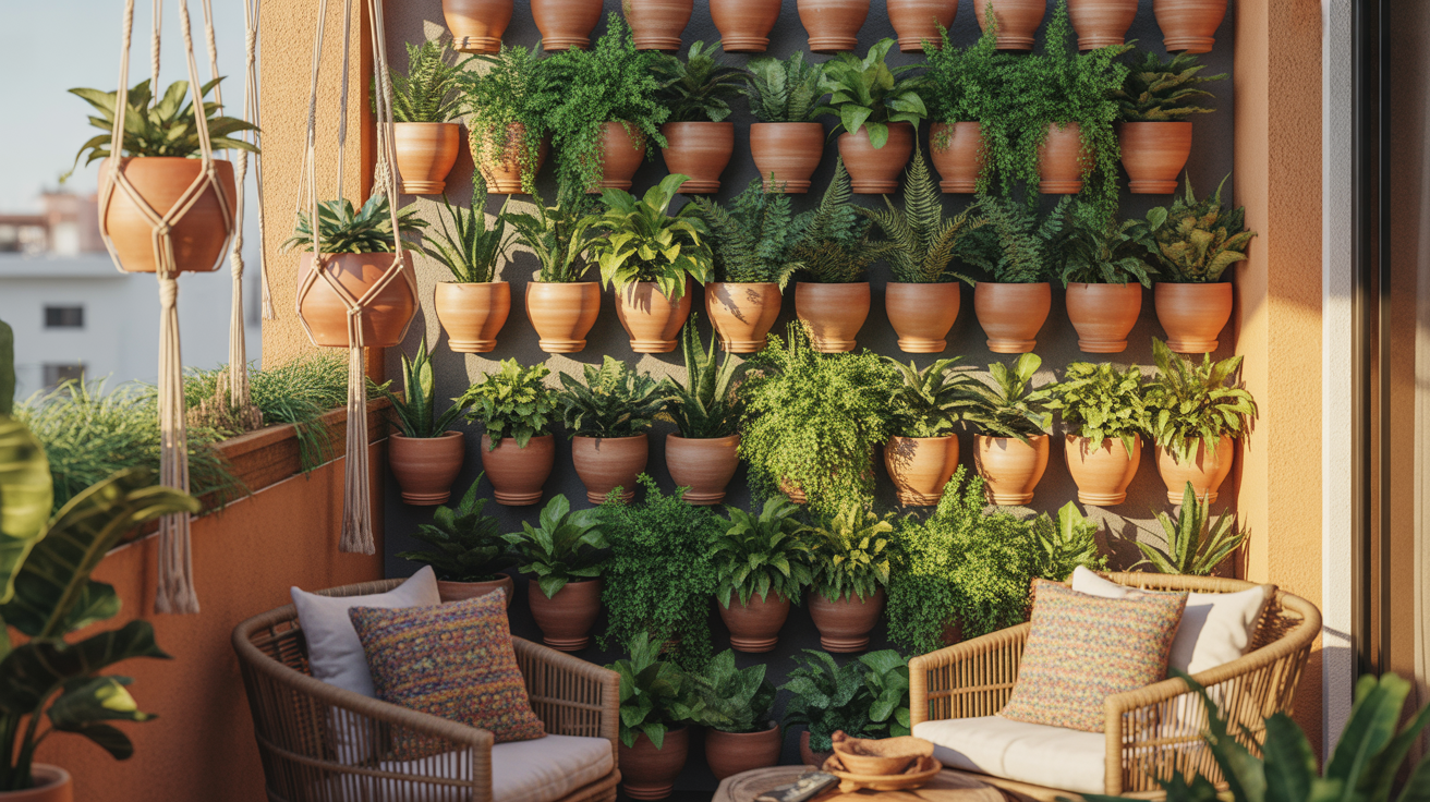 Wall-Mounted Ceramic Pots