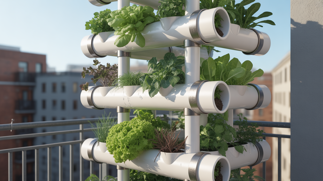PVC Pipe Vertical Garden