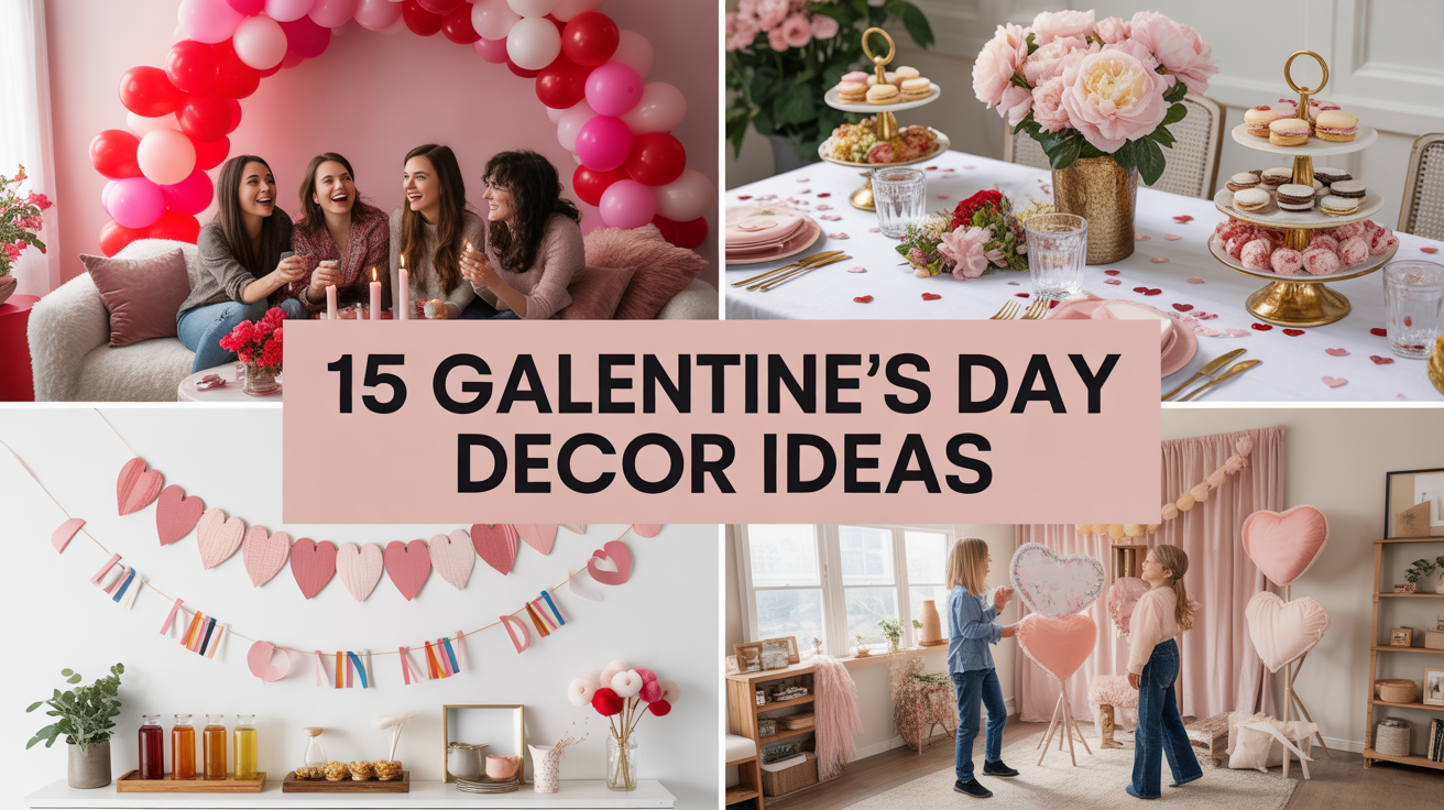 15 Galentine’s Day Decor Ideas to Celebrate Your Best Friends in Style