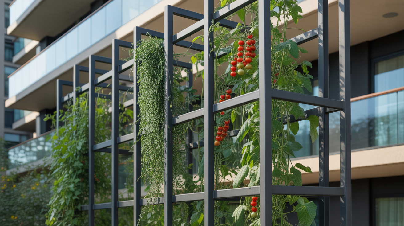 Metal Grid Trellis Garden