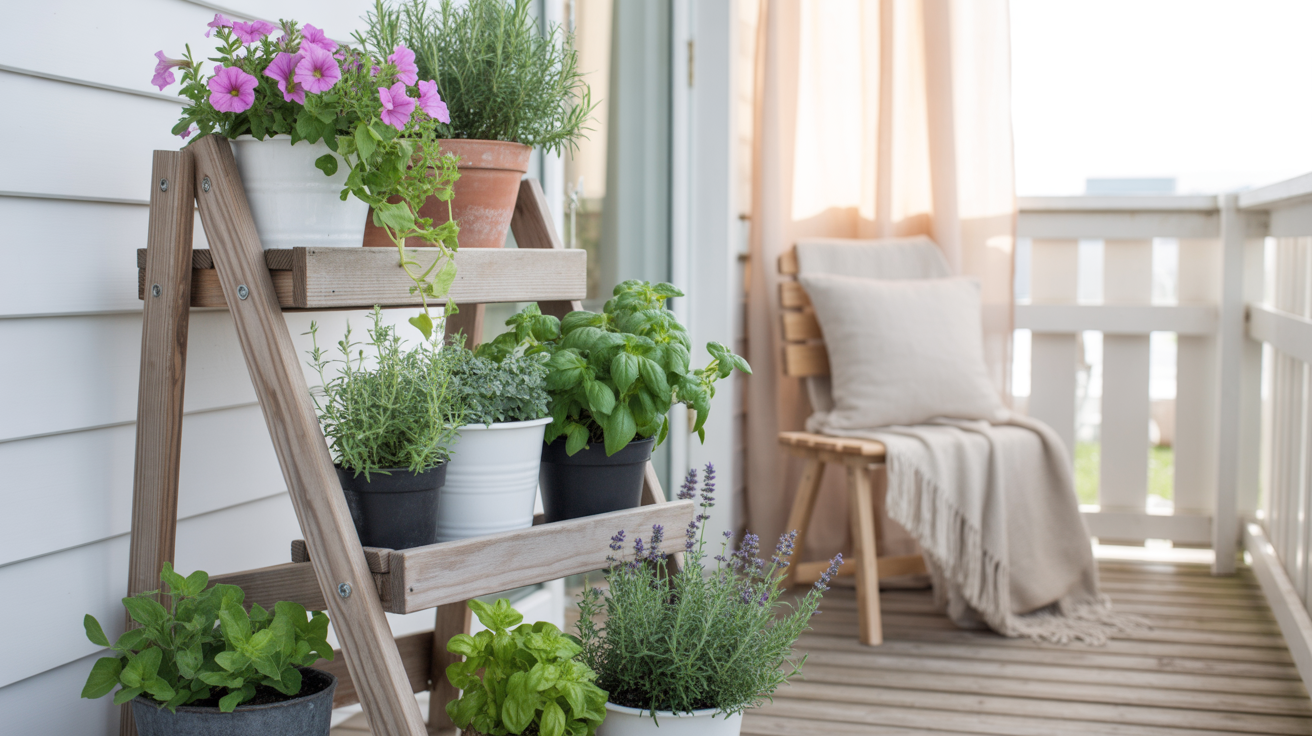 Ladder-Style Planter Stand