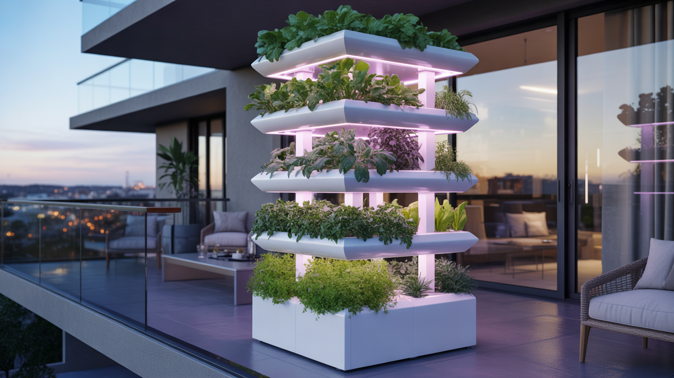 Vertical Hydroponic Tower