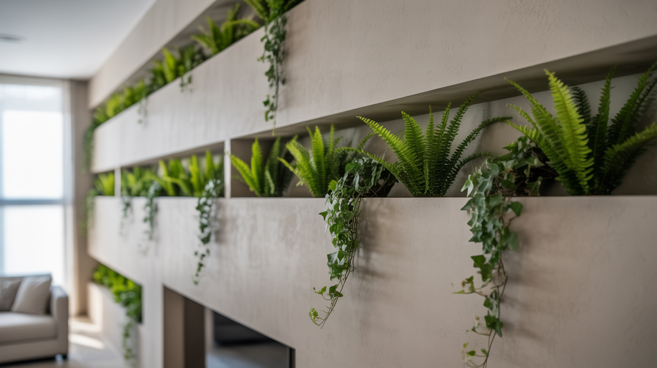 Built-In Planters Indoor for Clean Design