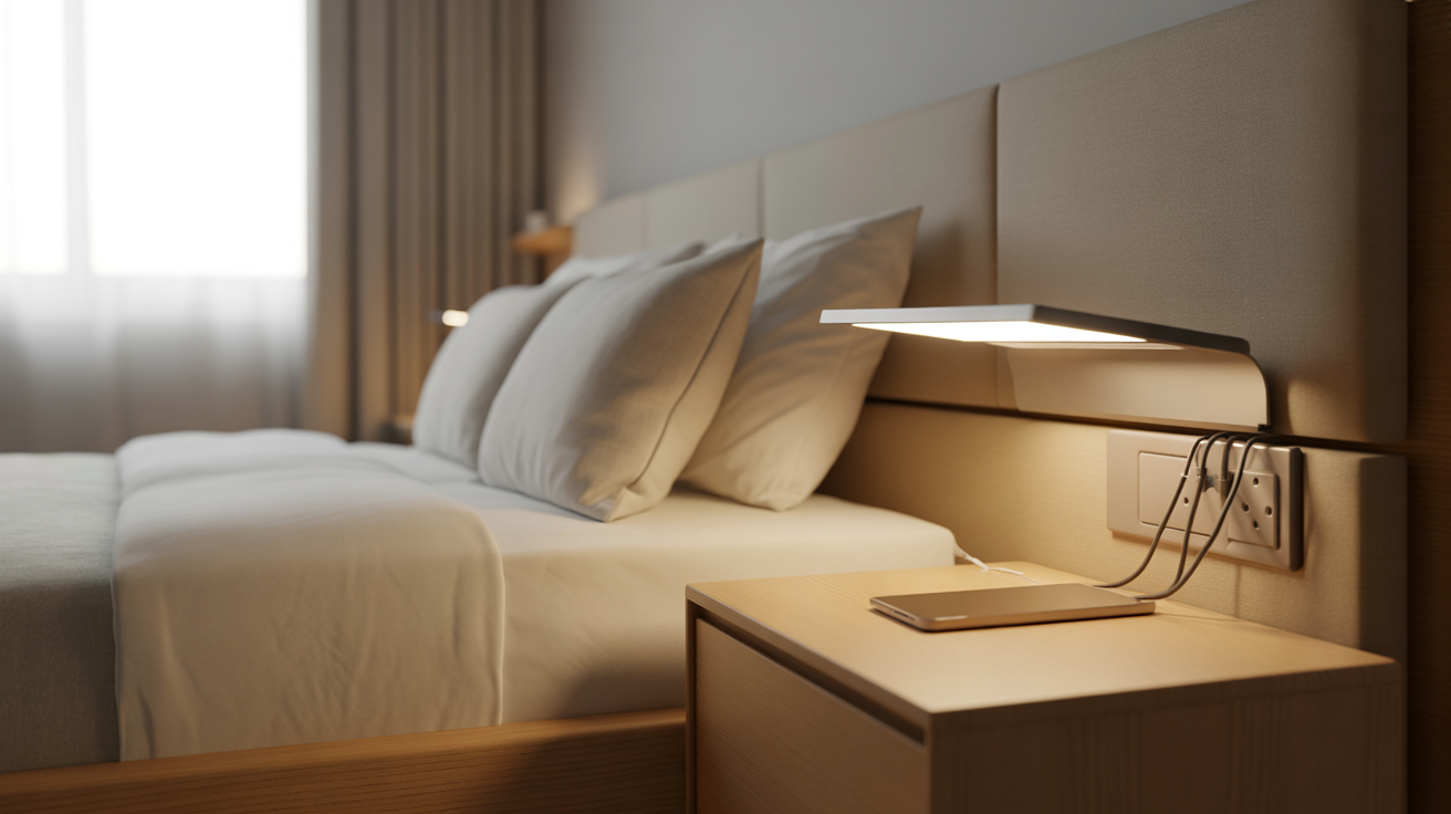 Hide Cords for a Clean and Simple Bedroom