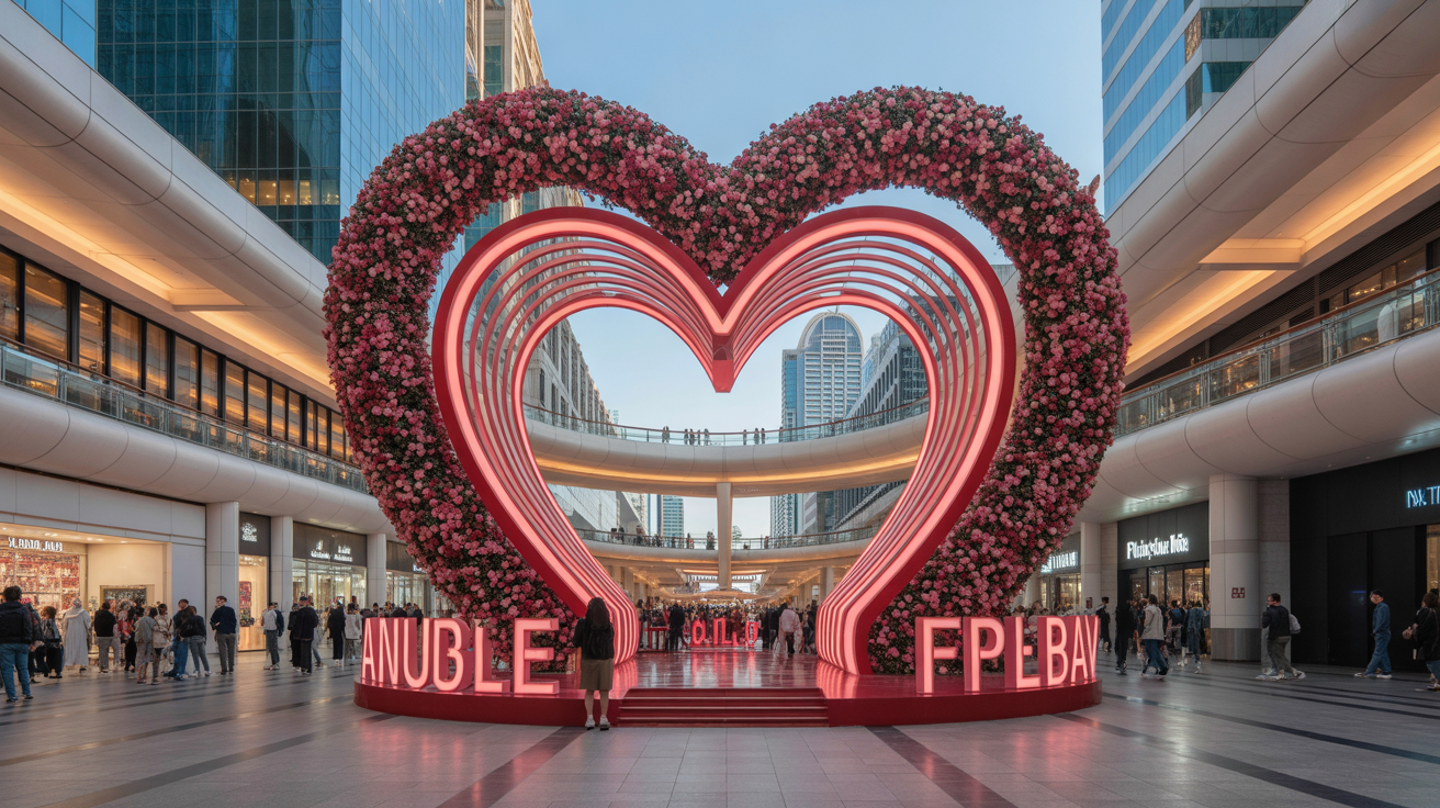 Valentine’s Installation for Malls