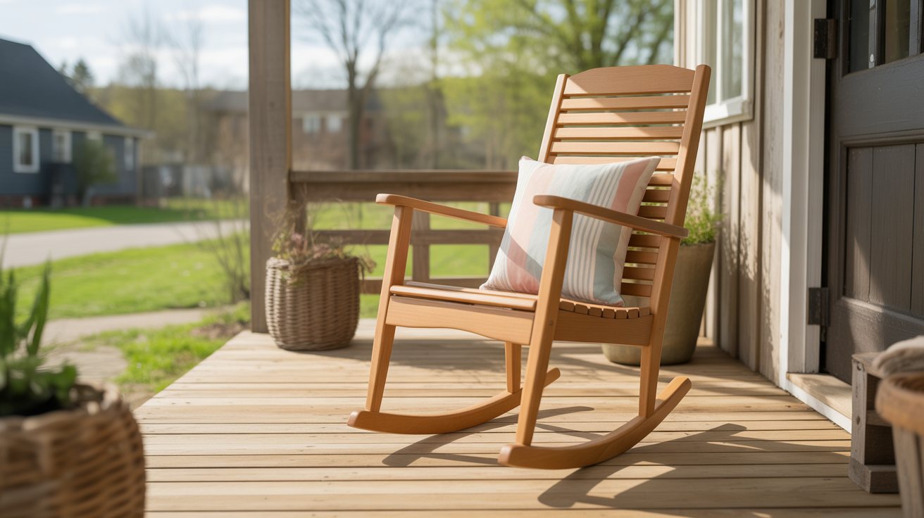 Wood Rocking Chair for Timeless Comfort
